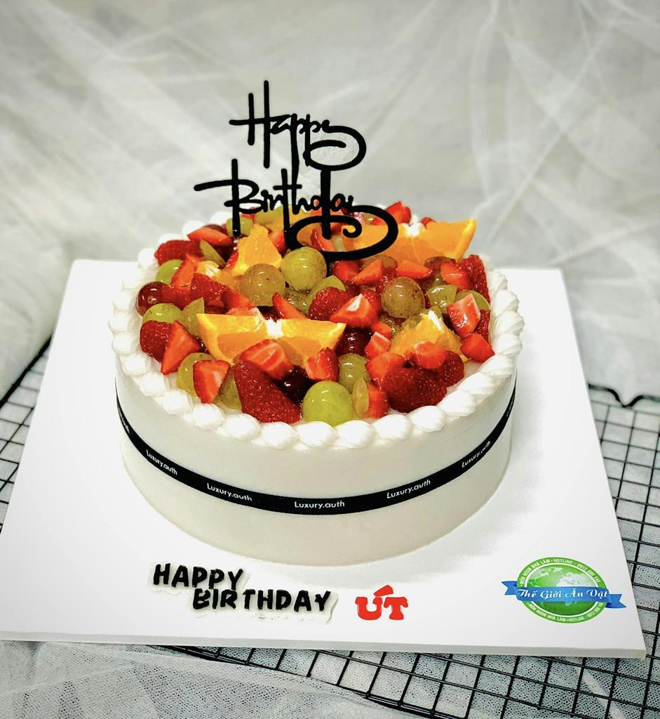Bánh sinh nhật rau câu trái cây